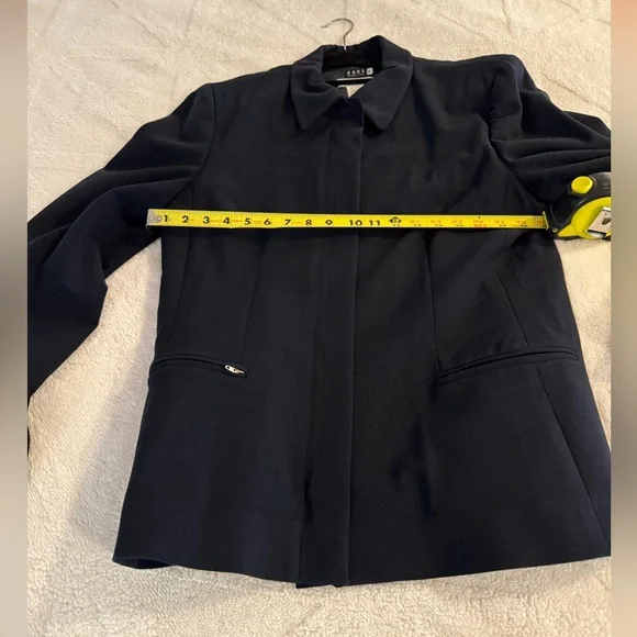 michael kors bergdorf goodman black wool blend womens jacket blazer - Picture 3 of 5